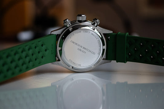 Enoksen 'KRONO' E08/C - Green Steel - 39MM