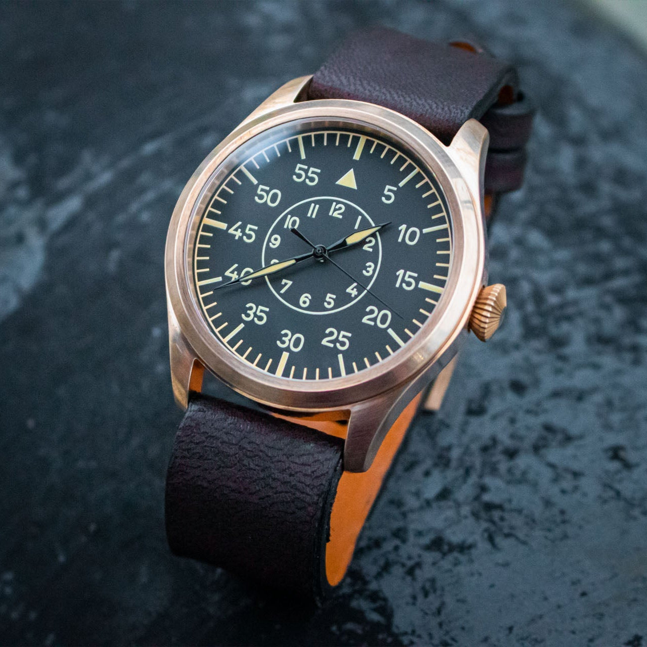 Enoksen 'Fly' E03/B Bronze - Mechanical Pilot's Watch - 46mm