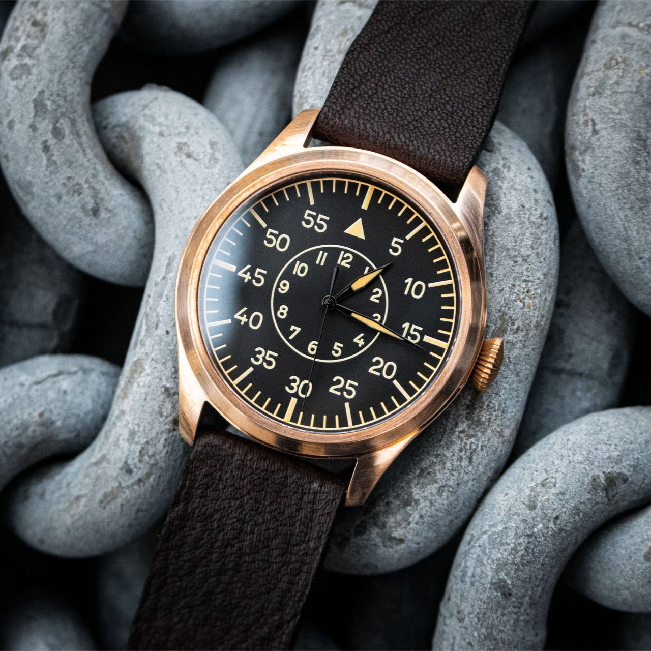 Enoksen FLY E03/B ◇ Mechanical Pilot - Bronze Edition 46mm