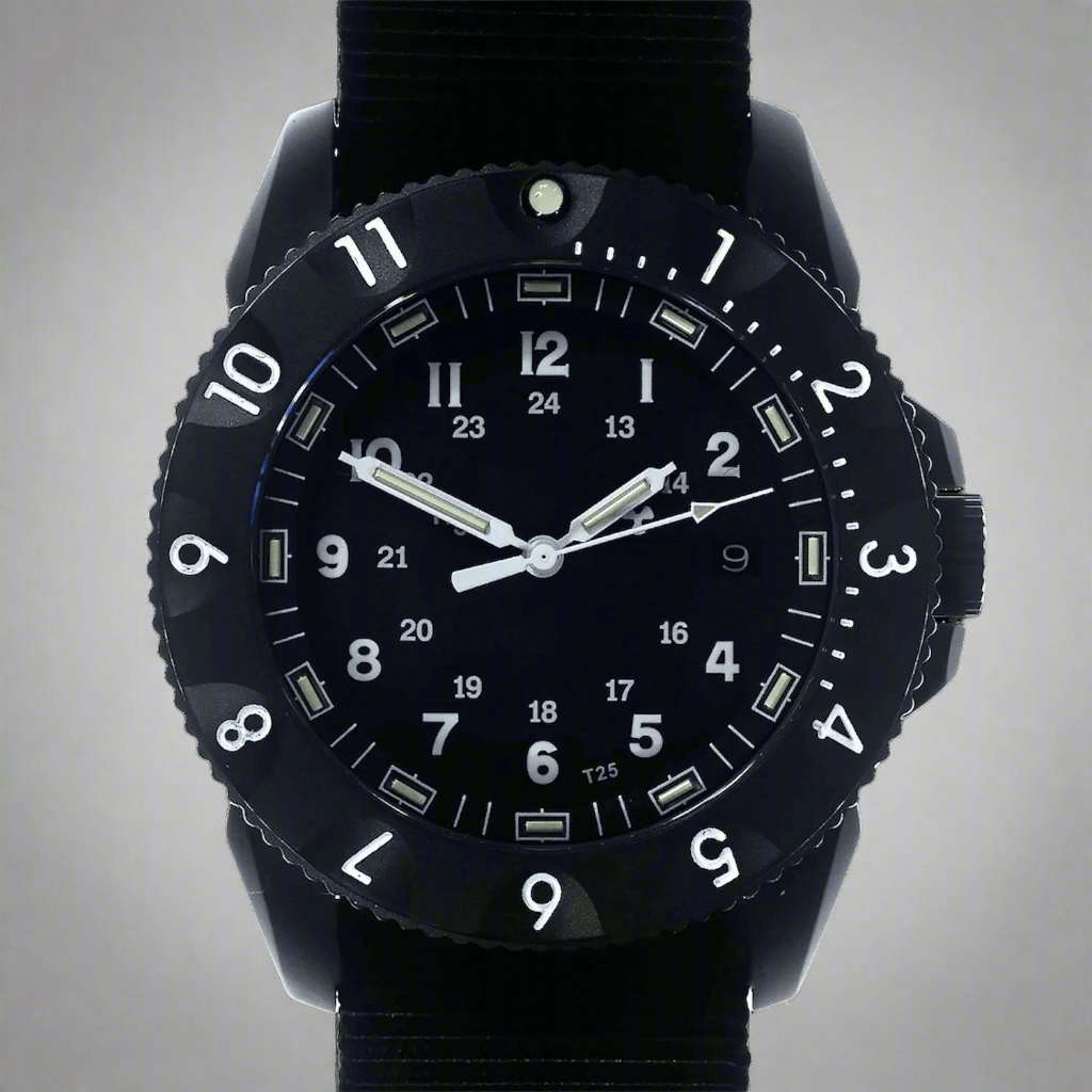 Enoksen 'Tactic' E09/BQ BLACK EDITION - Swiss Quartz Tactical Watch - 42mm