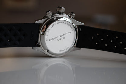 KRONO E08/D ◇ Meca-Quartz Chronograph - 39mm - Salmon Steel