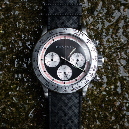 Enoksen KRONO E08/B - Black Reverse Panda Steel - 39MM