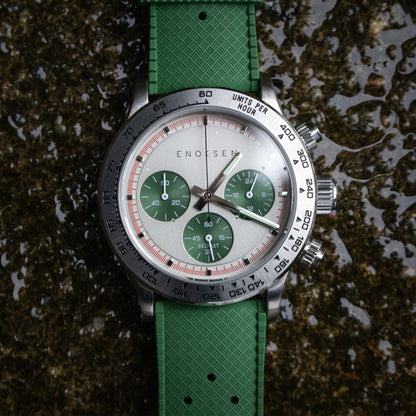 Enoksen KRONO E08/A - Cool Grey/Green Steel - 39MM