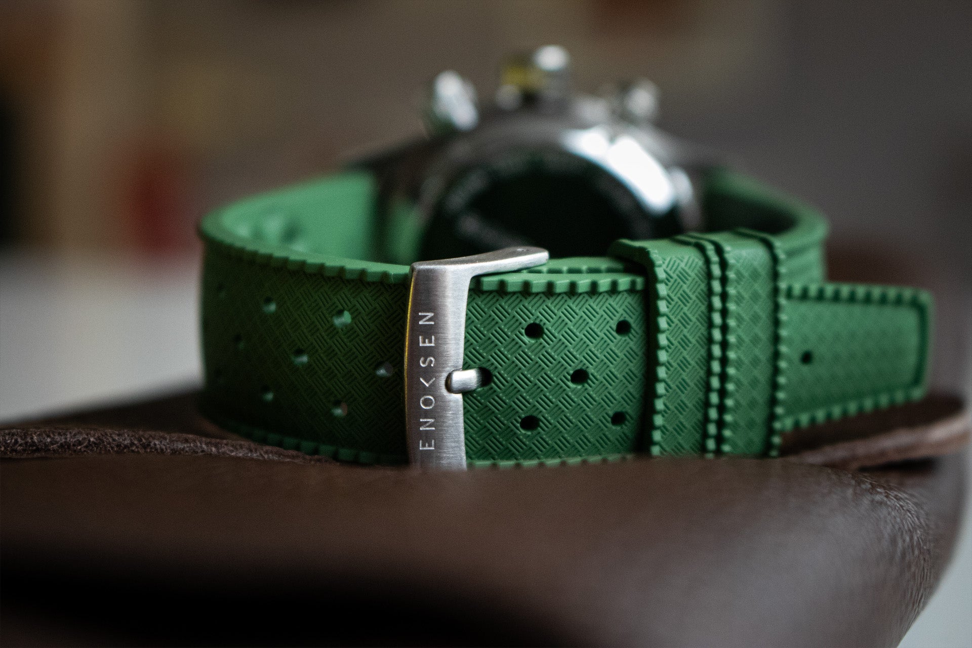 KRONO E08/C ◇ Meca-Quartz Chronograph - 39mm - Green Steel – By
