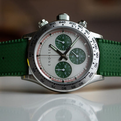 Enoksen KRONO E08/A - Cool Grey/Green Steel - 39MM