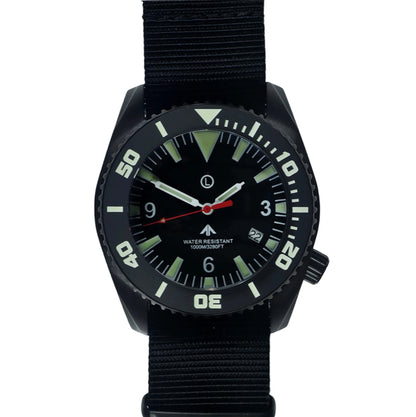 Enoksen 'Deep Dive' E01/T Swiss Quartz Watch - Black Edition - 44mm