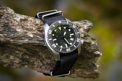 Enoksen G10 NATO Nylon Watch Strap (24mm) - Black