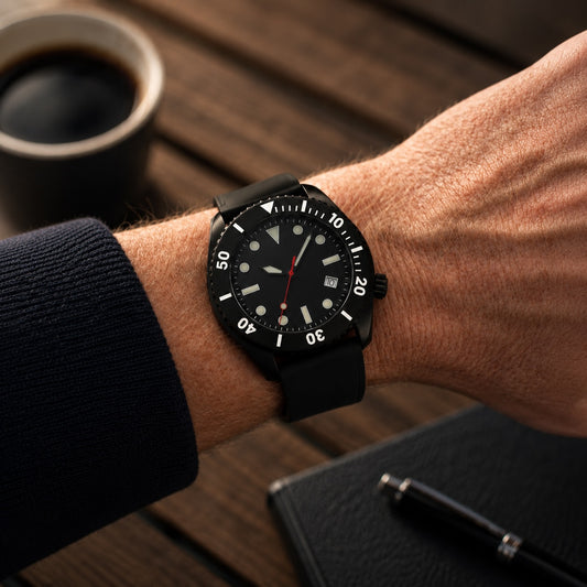 DEEP DIVE E11 Limited Edition ◇ Automatic Dive Watch - 44mm - Black Dial