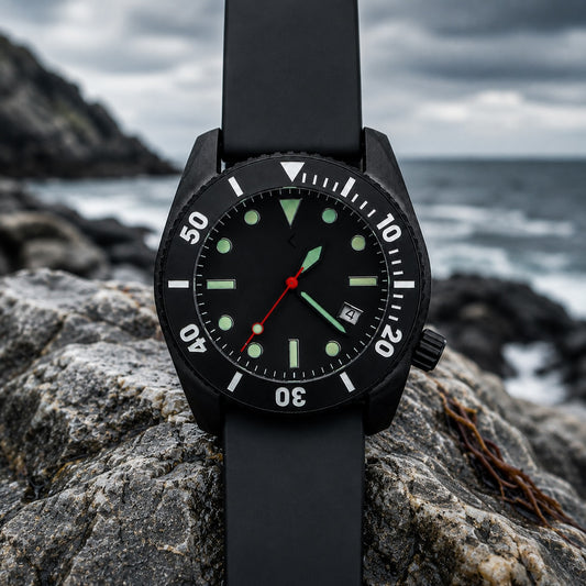 DEEP DIVE E11 Limited Edition ◇ Automatic Dive Watch - 44mm - Black Dial