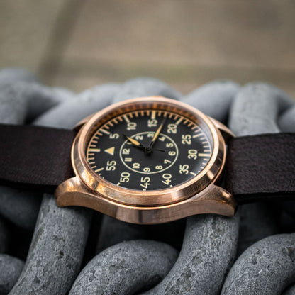 Enoksen 'Fly' E03/B Bronze - Mechanical Pilot's Watch - 46mm