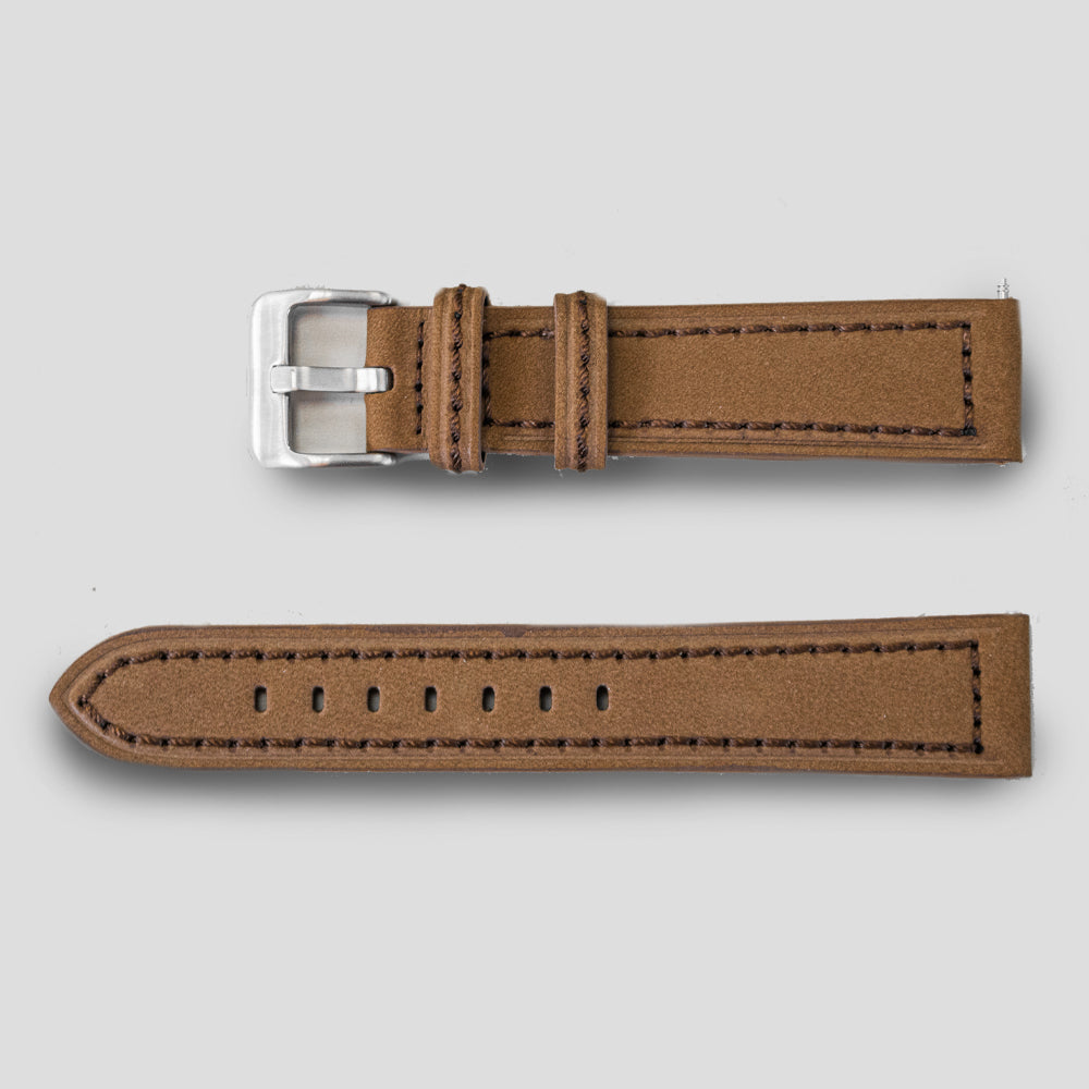 Enoksen Tan Suede Watch Strap (20, 22 & 24mm)