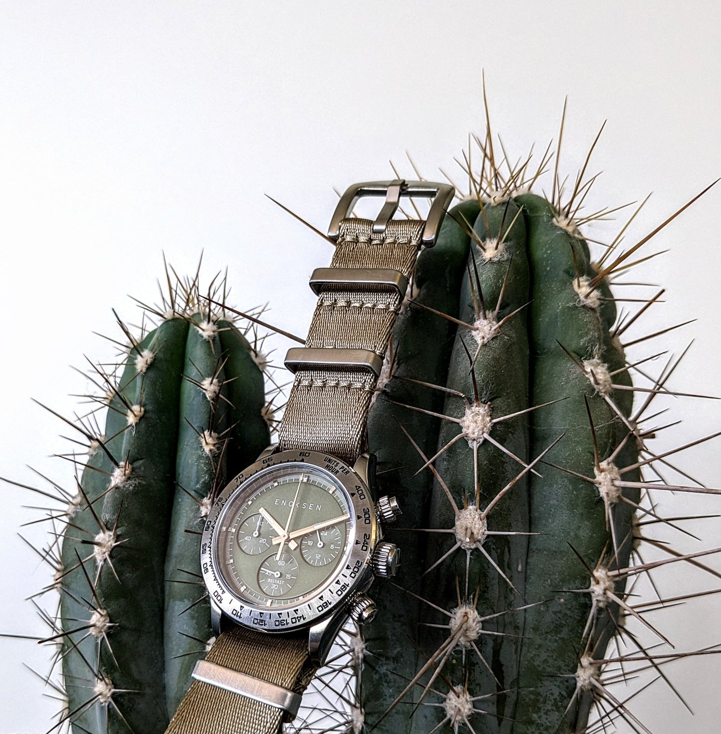 Enoksen KRONO E08/C - Green Steel - 39MM