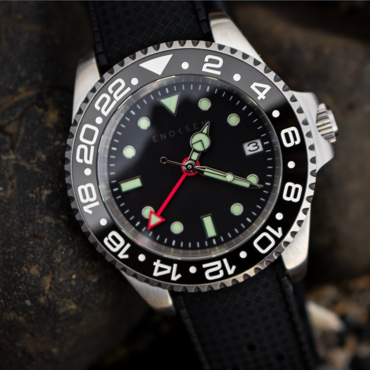 Enoksen ROAM E07/A - Mechanical GMT Watch - 41mm