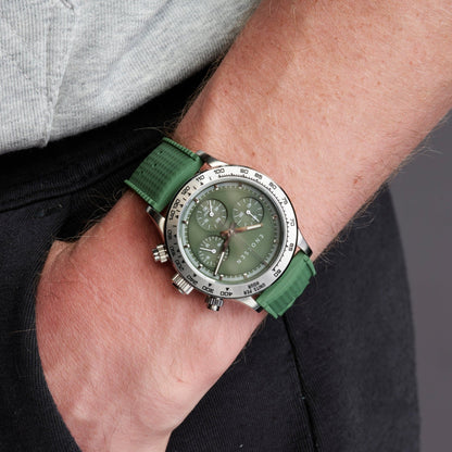 Enoksen KRONO E08/C - Green Steel - 39MM